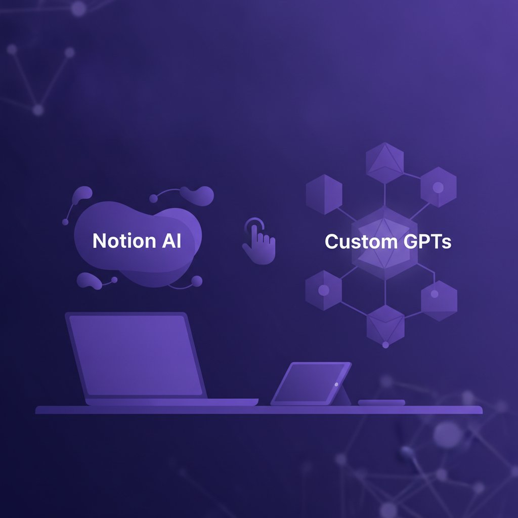 Notion AI vs Custom GPTs for Solo Knowledge Management